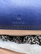 Gucci Dionysus Crystal-Embellished Super Mini Bag / Clutch in Royal Blue Velvet