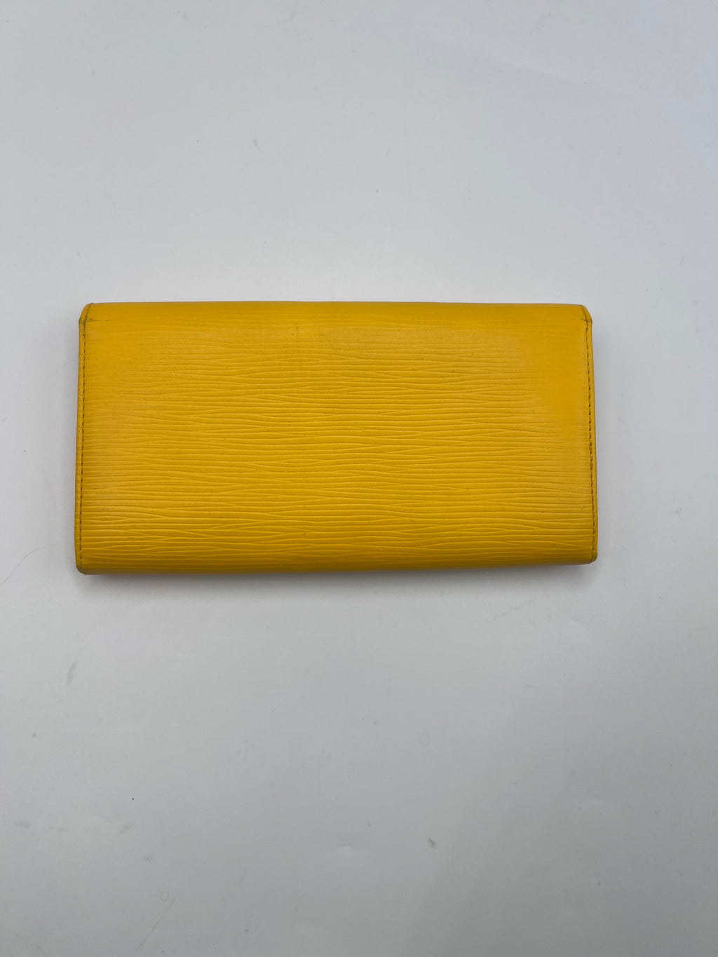 Louis Vuitton Epi Leather Sarah Long Wallet in Yellow