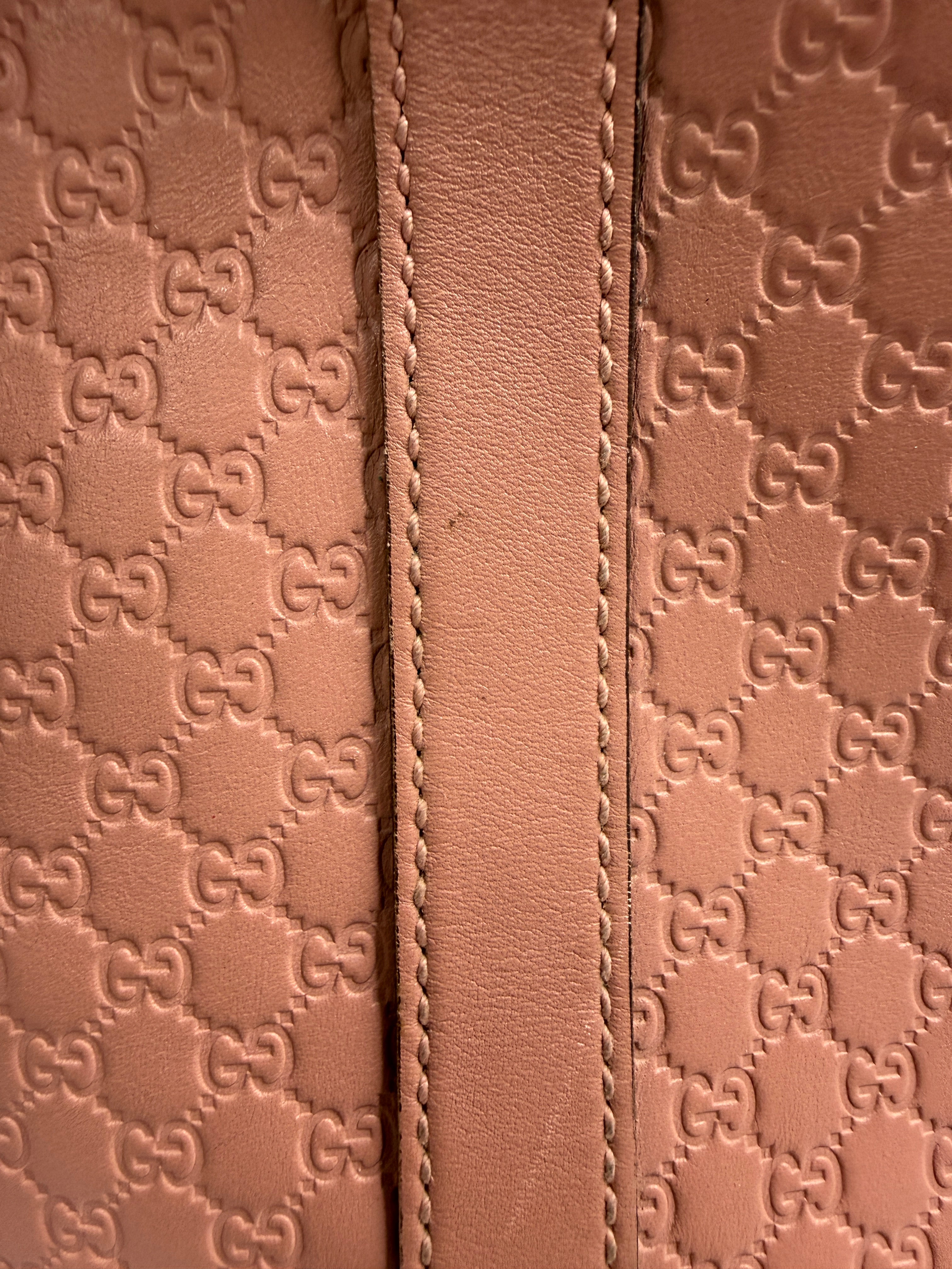 Gucci Medium Microguccissima Dome Top Handle Bag in Dusty Pink