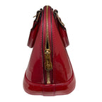 Louis Vuitton Alma BB Red Monogram (2014) Vernis Patent Leather Handbag