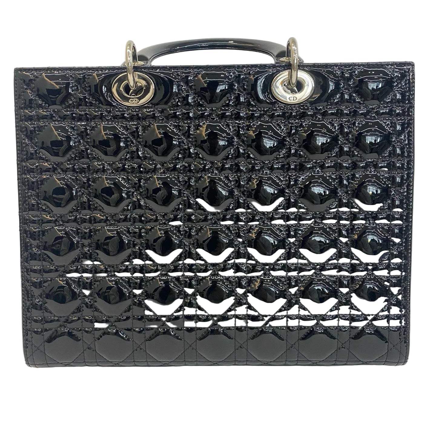 second hand dior handbag with top handle 