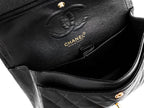 Chanel Small Classic Double Flap Bag Black Caviar Leather Gold Hardware