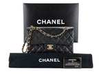 Chanel Small Classic Double Flap Bag Black Caviar Leather Gold Hardware