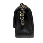 Chanel Classic Square Mini Flap Bag in Black Lambskin with Gold Hardware