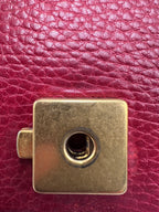 Gucci Dionysus Crystal-Embellished Medium Shoulder Bag in Red Grain Leather