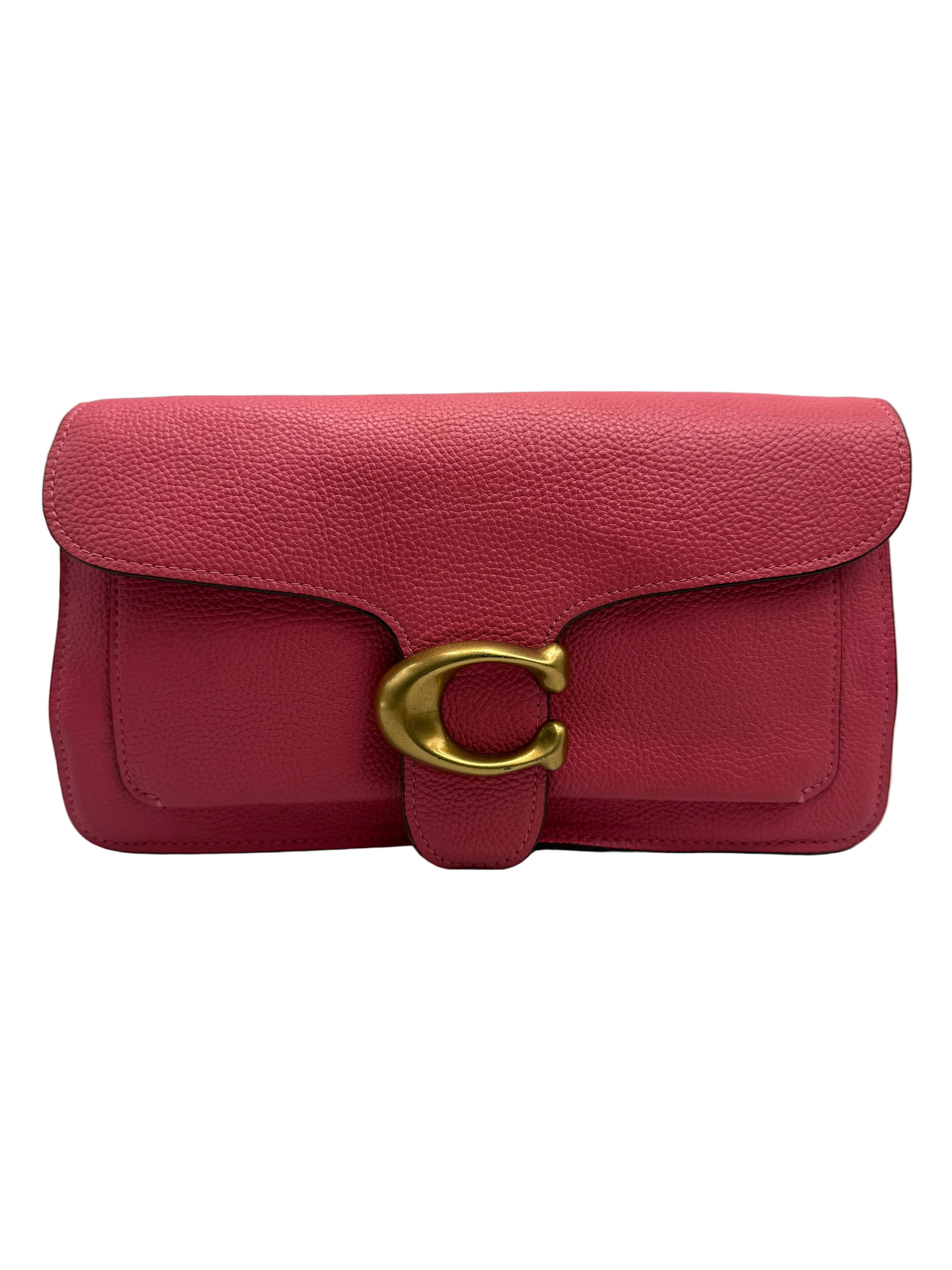 Coach Tabby Shoulder Bag 26 in Pink Polished Pebble Leather