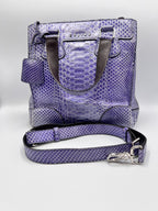 Céline Purple Python Convertible Satchel Bag