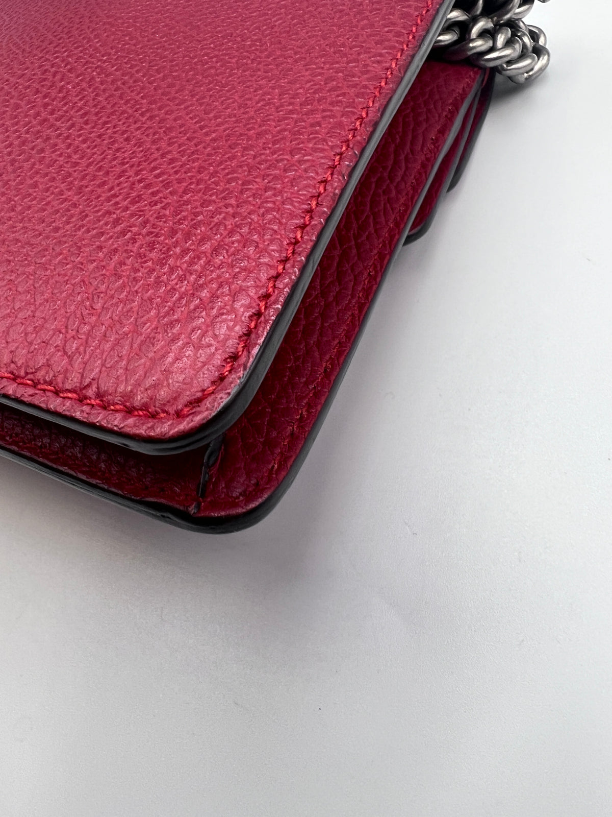 Gucci Dionysus Red Leather Small Shoulder Bag
