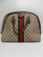 Gucci Ophidia Medium Dome Top Handle Bag in GG Supreme Canvas