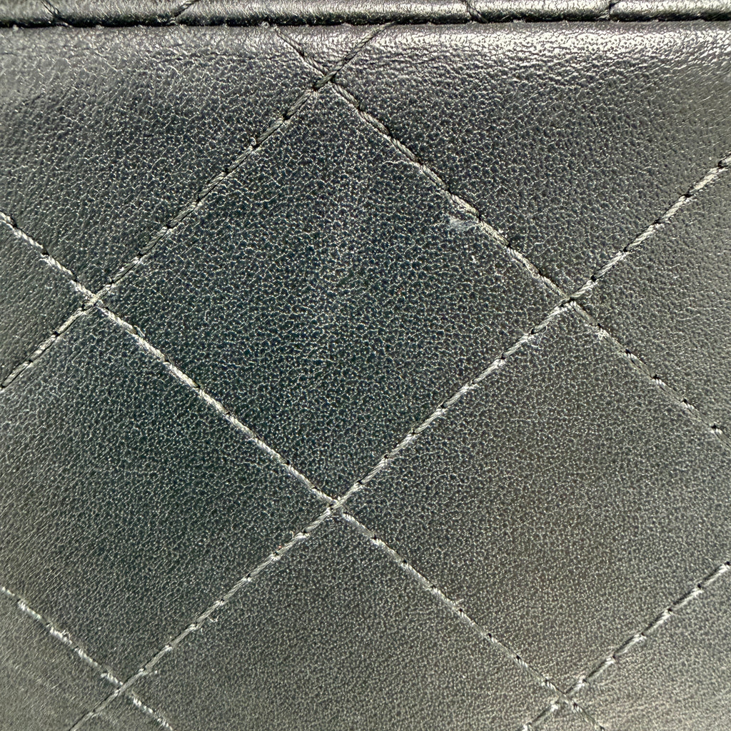 Chanel Classic Square Mini Flap Bag in Black Lambskin with Gold Hardware