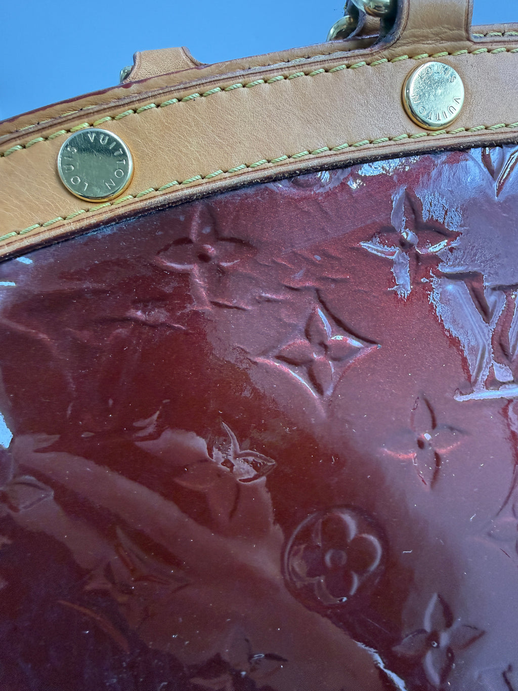 Louis Vuitton ( 2013 ) Brea MM Monogram Vernis Leather Bag – Cherry