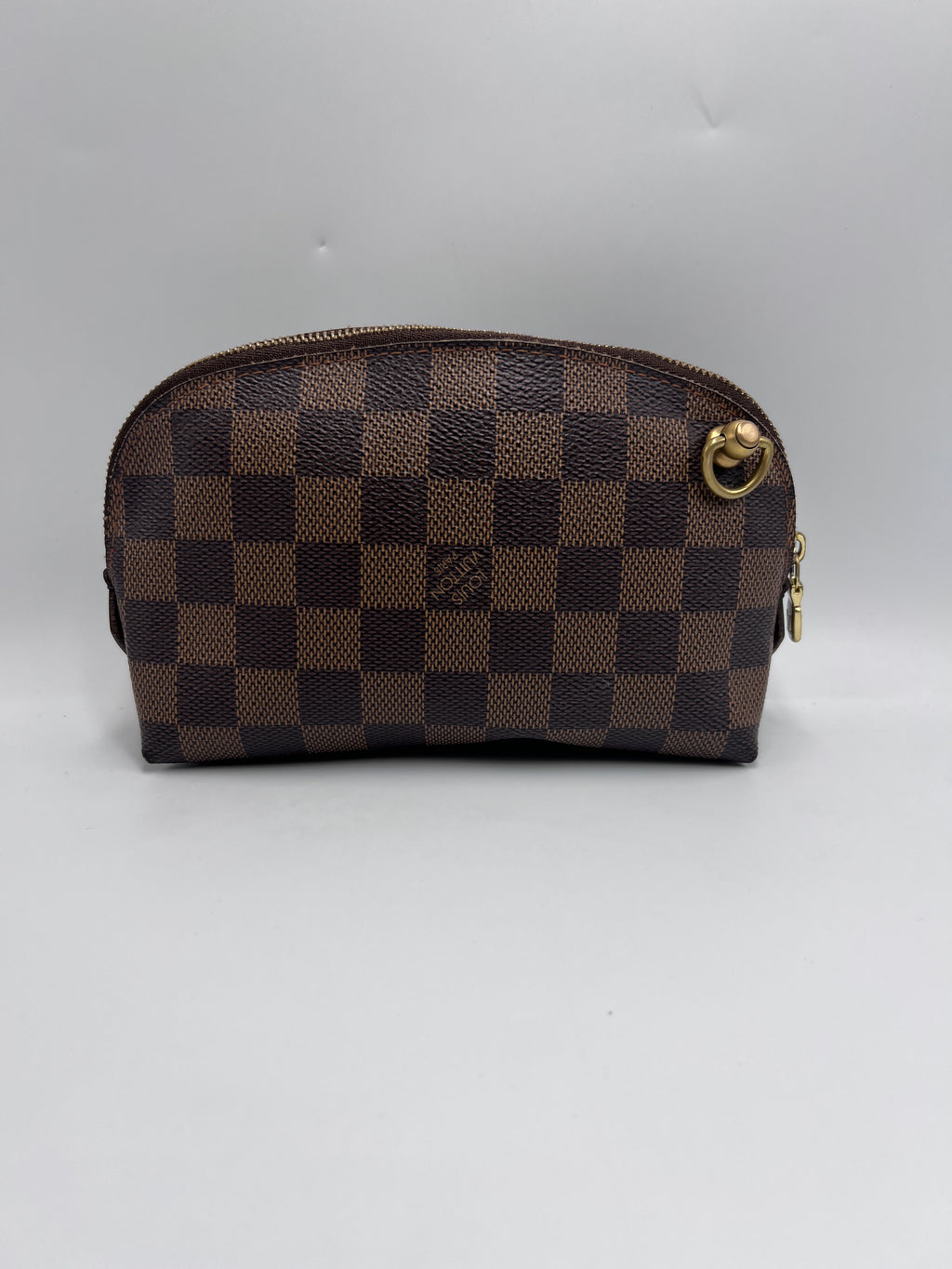 Louis Vuitton Damier Ebene Pochette Cosmetique Small Cosmetic Pouch