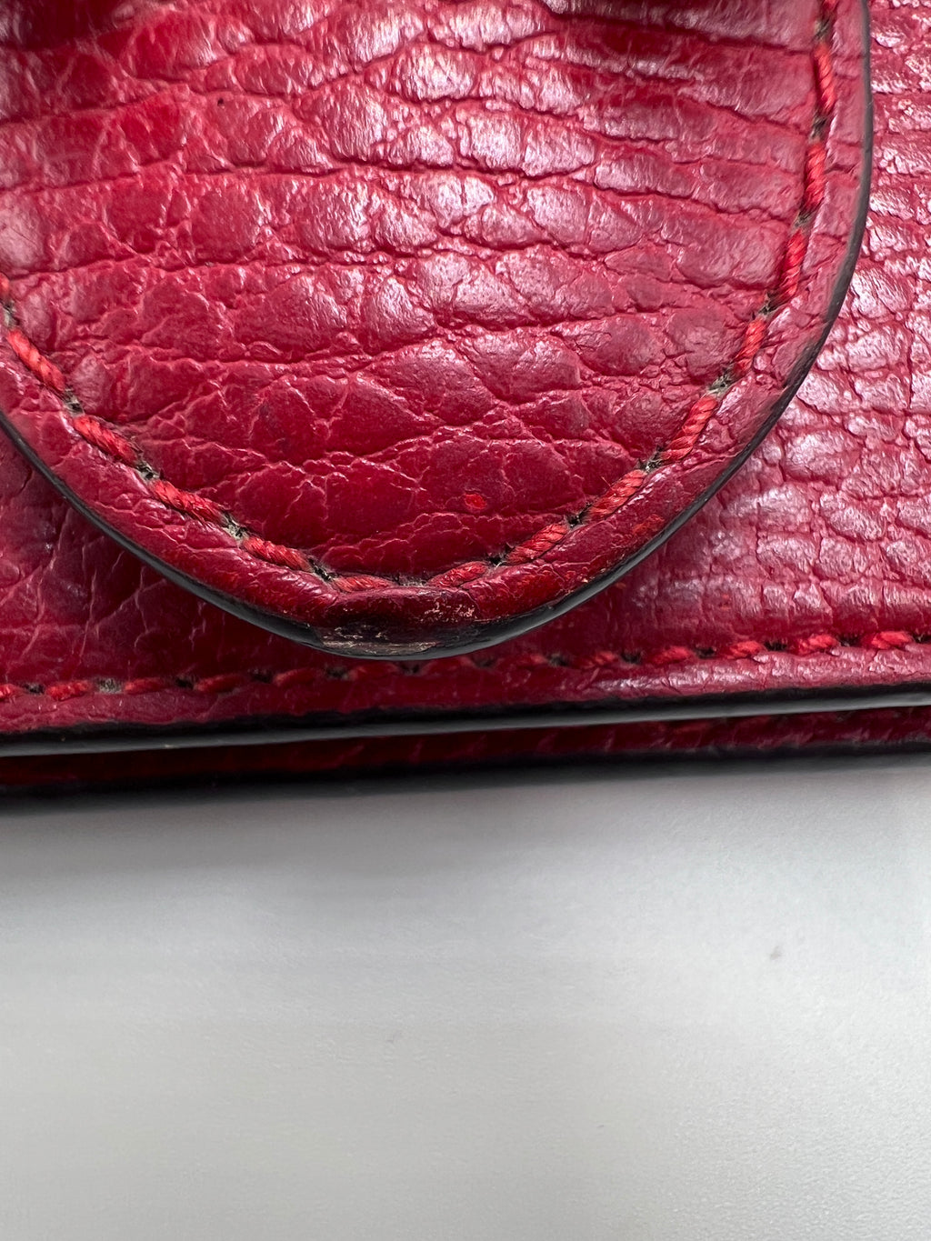 Gucci Dionysus Crystal-Embellished Medium Shoulder Bag in Red Grain Leather