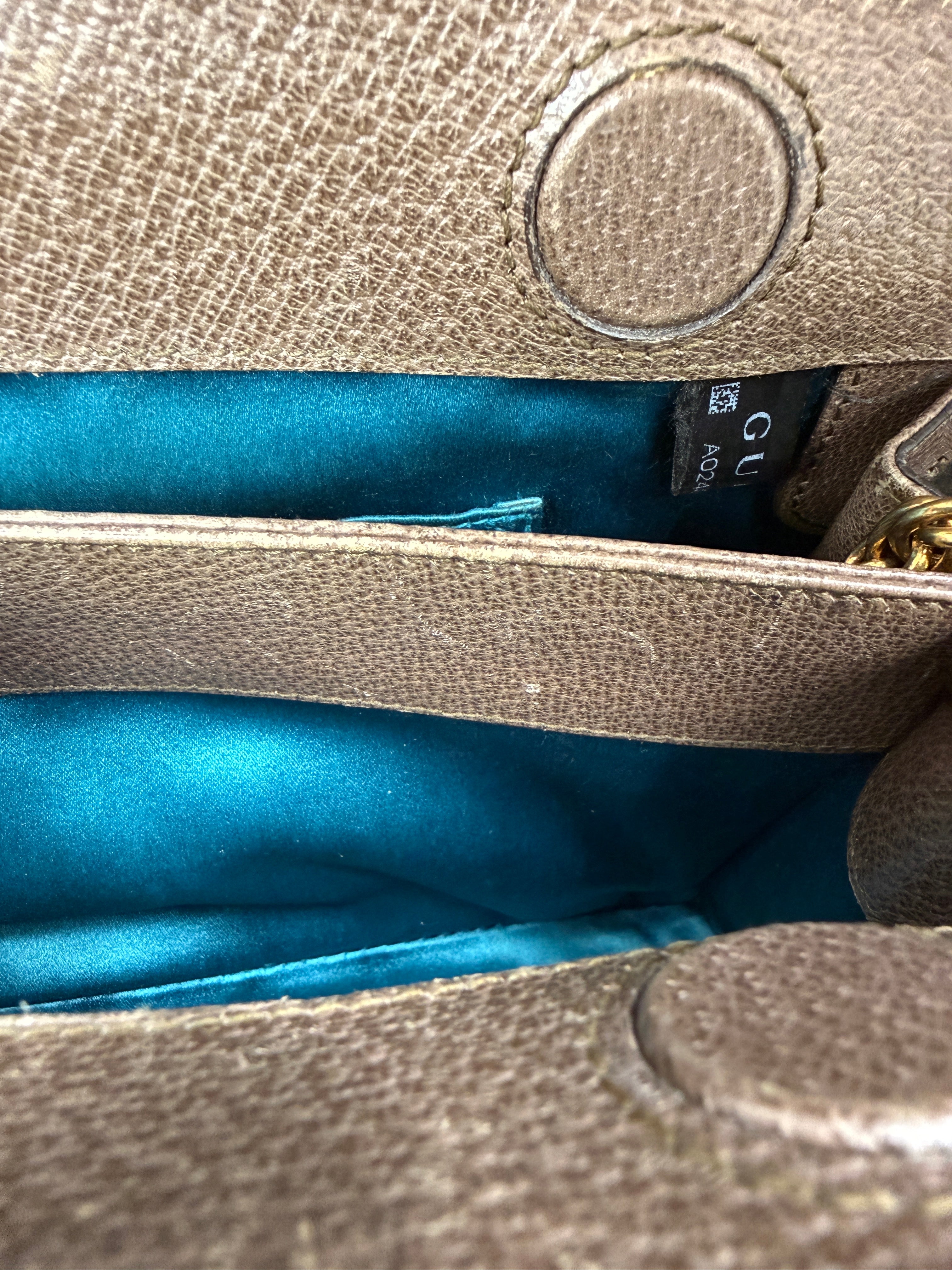 Gucci Ophidia GG Small Chain Shoulder Bag in GG Supreme Canvas