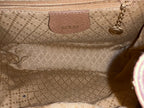 Gucci Vintage Bamboo Small Backpack in Brown Suede and Pebbled Leather