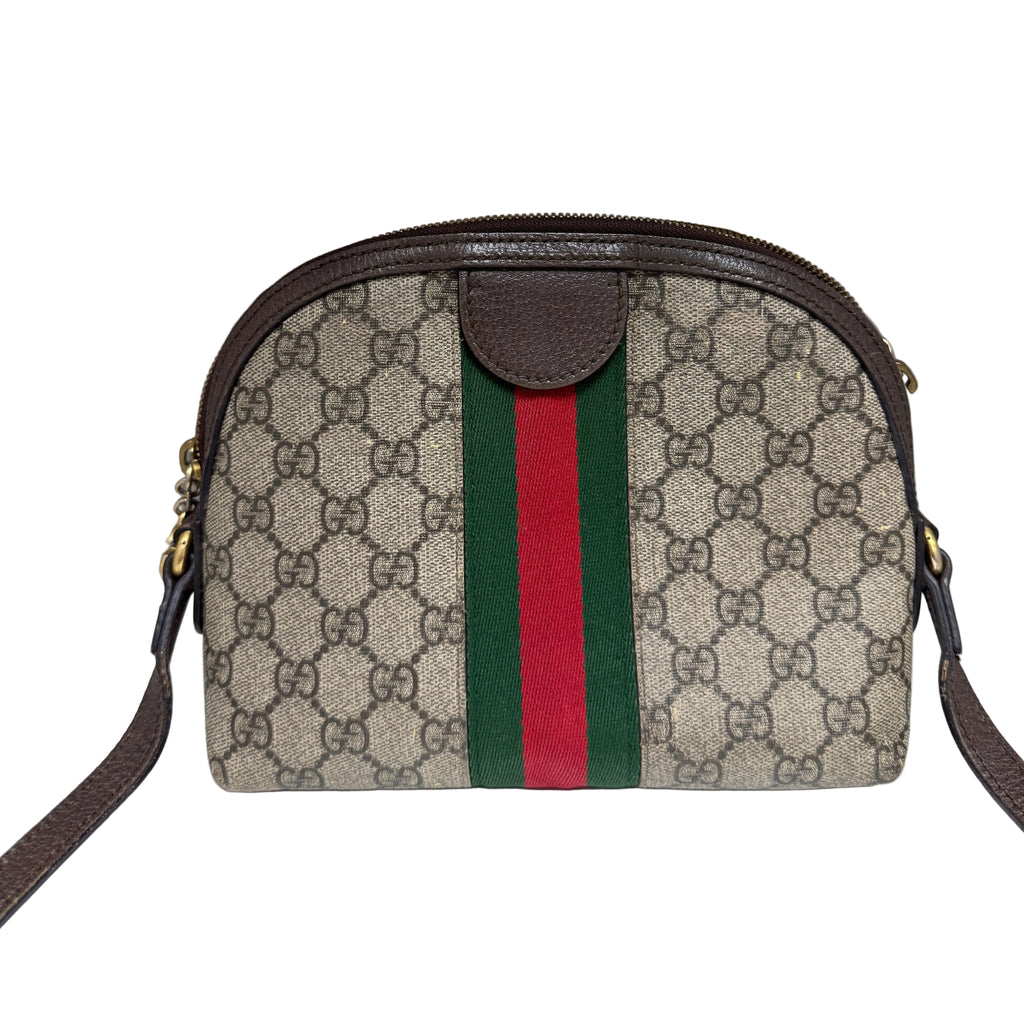 Gucci Ophidia Small Dome Shoulder Bag in GG Supreme Canvas