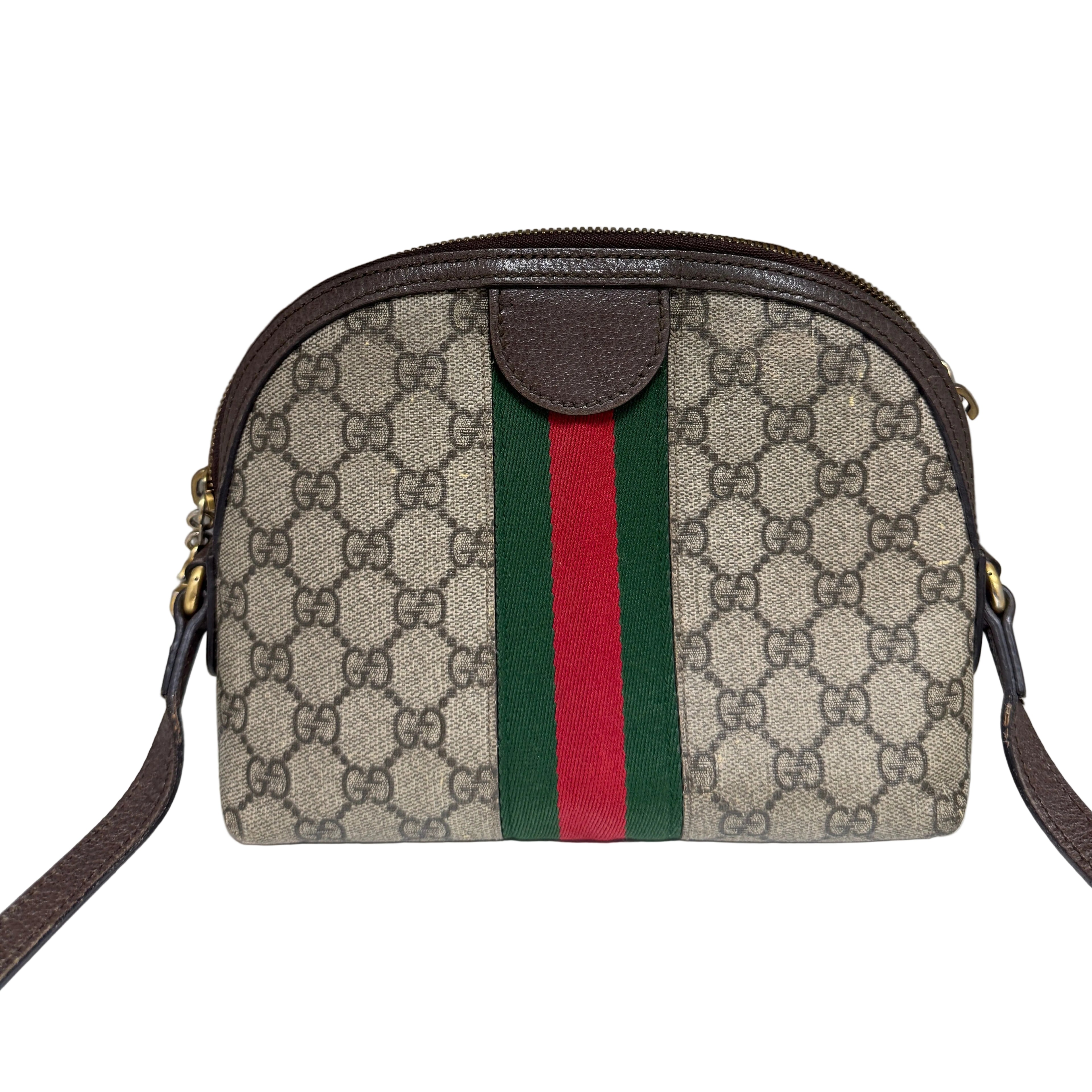 Gucci Ophidia Small Dome Shoulder Bag in GG Supreme Canvas