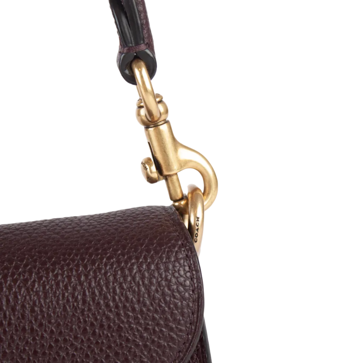 Rare Coach Tabby Shoulder Bag 26 – Burgundy Leather & Suede with Crystal 'C' Buckle
