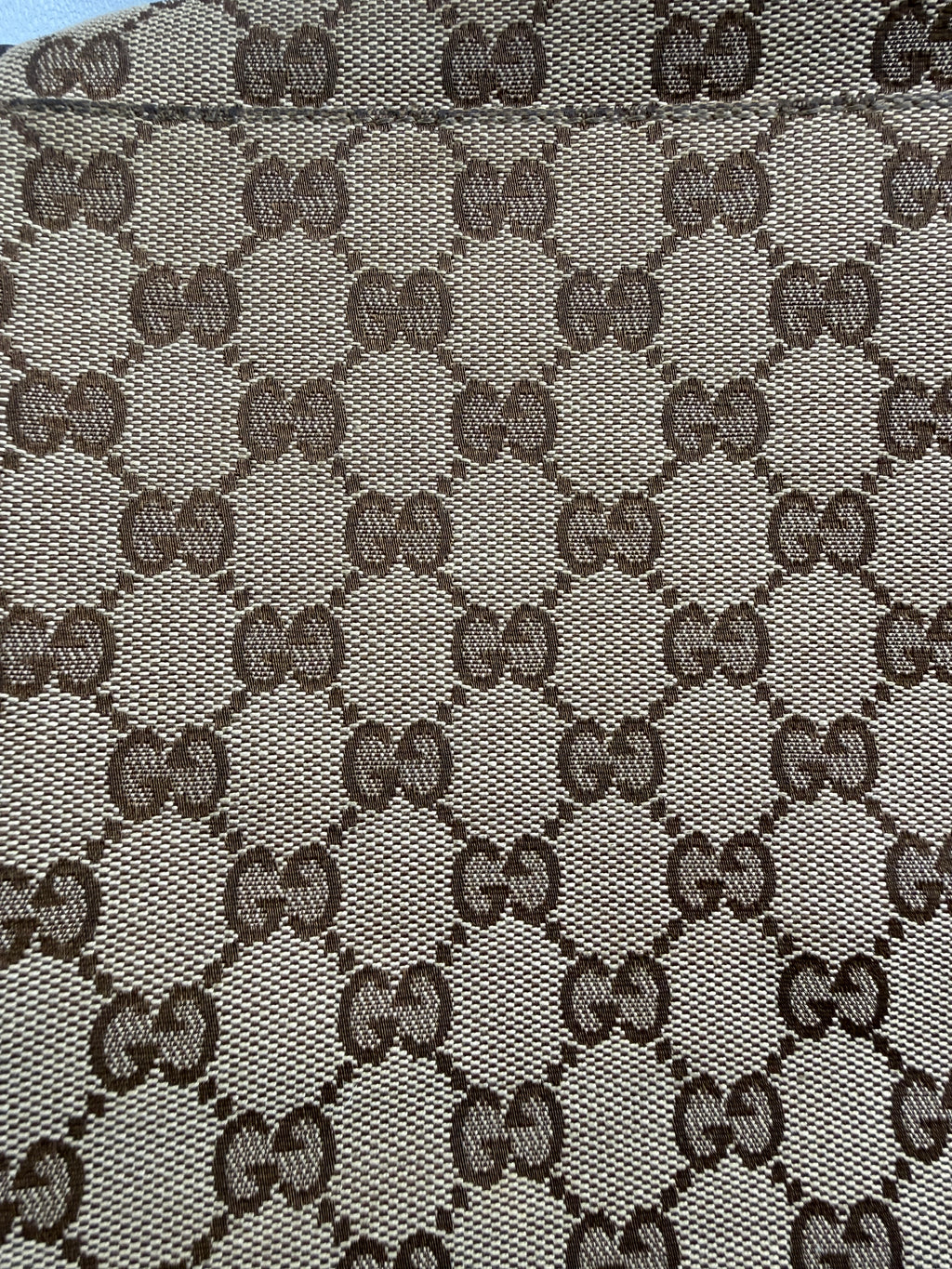 Gucci Vintage Princy Web Shoulder Bag in GG Canvas