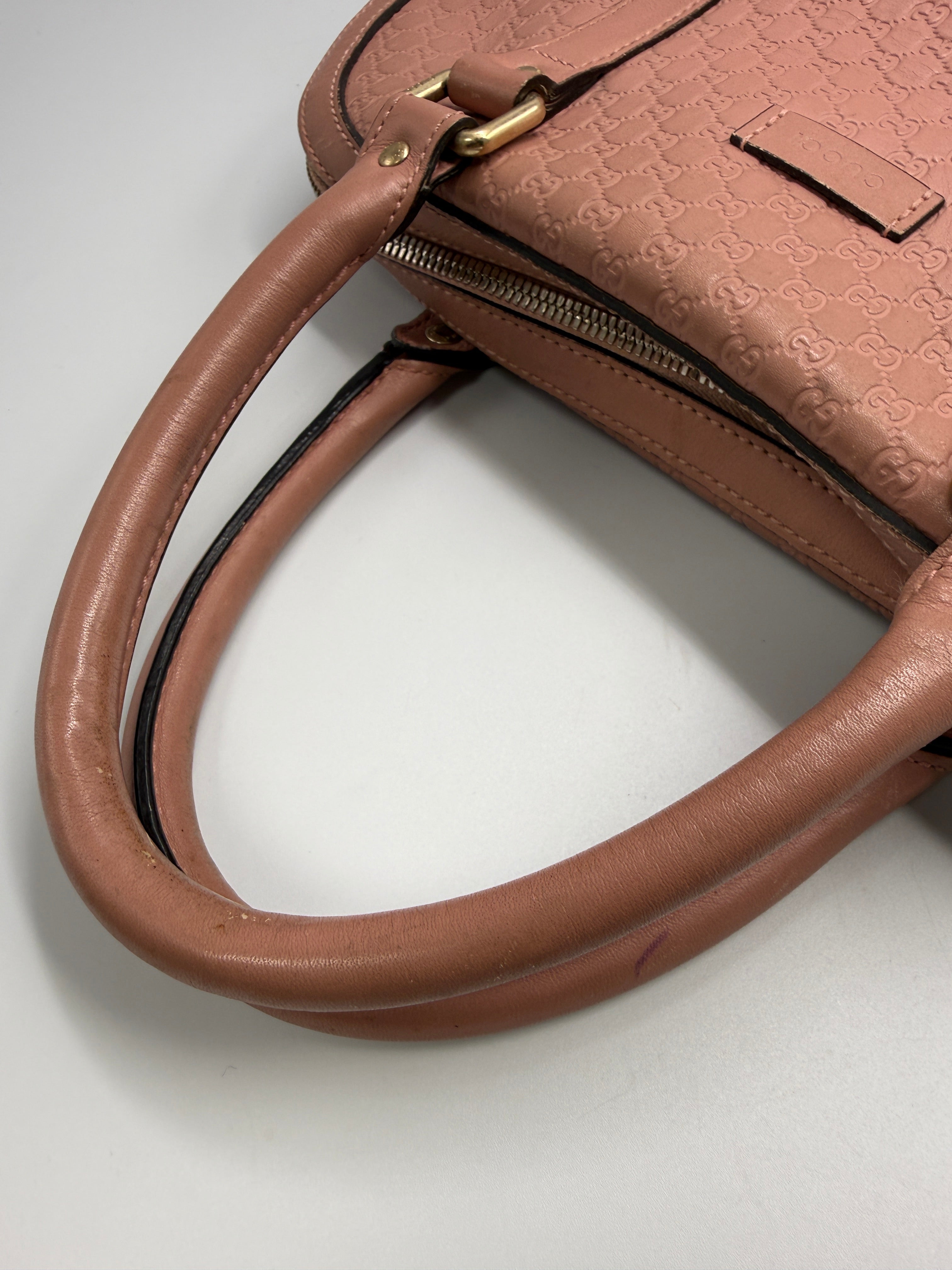 Gucci Medium Microguccissima Dome Top Handle Bag in Dusty Pink