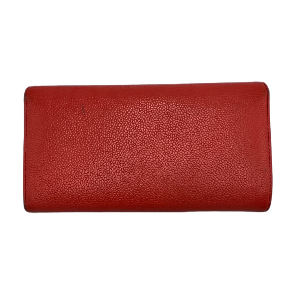 Chanel Red Leather Wallet