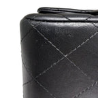 Chanel Classic Square Mini Flap Bag in Black Lambskin with Gold Hardware