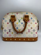 Louis Vuitton x Takashi Murakami Alma PM White Monogram Multicolore Bag