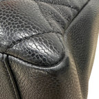 Chanel Grand Shopping Tote (GST) in Black Caviar Leather with Gold Hardware