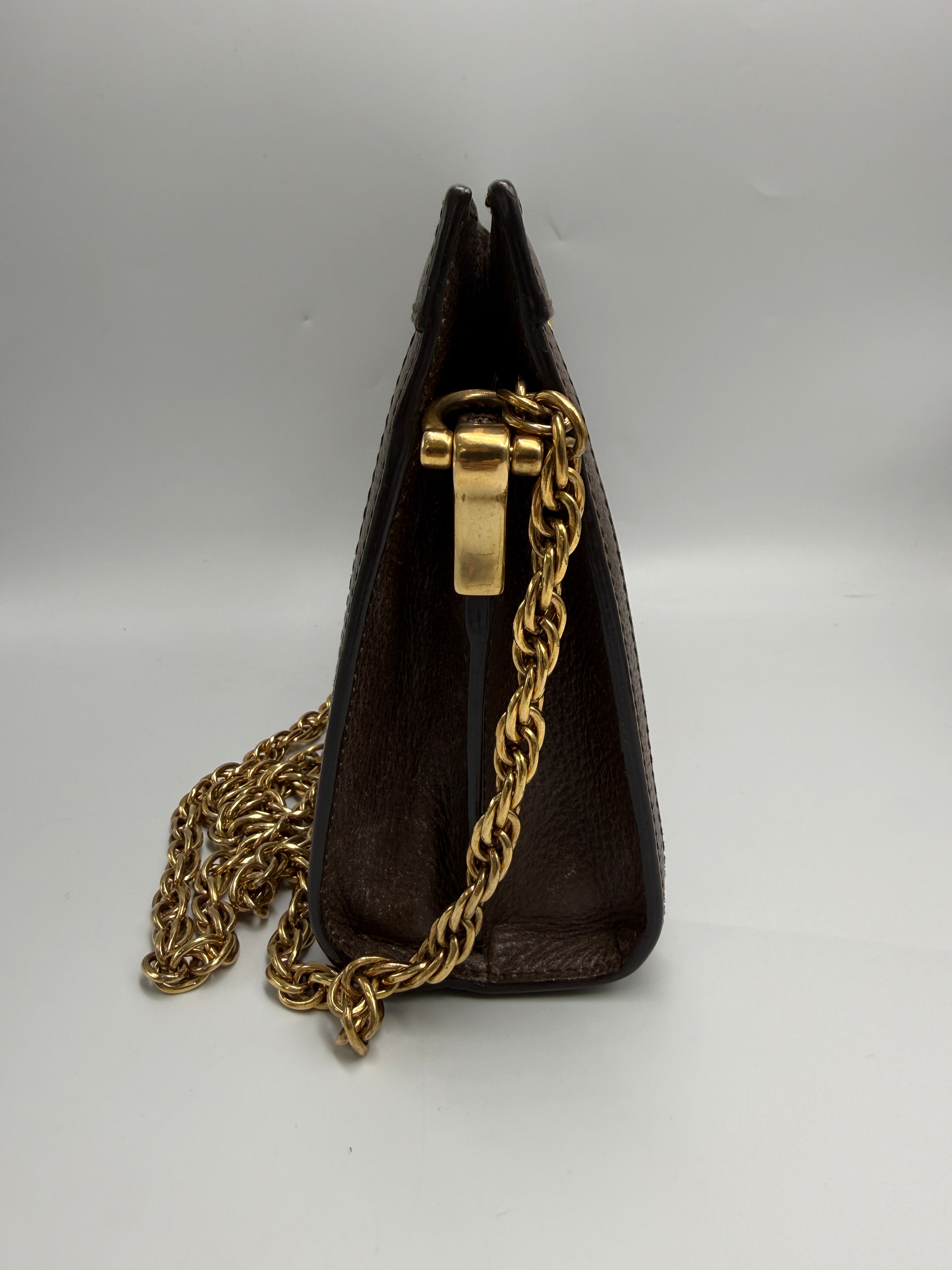 Gucci Ophidia GG Small Chain Shoulder Bag in GG Supreme Canvas