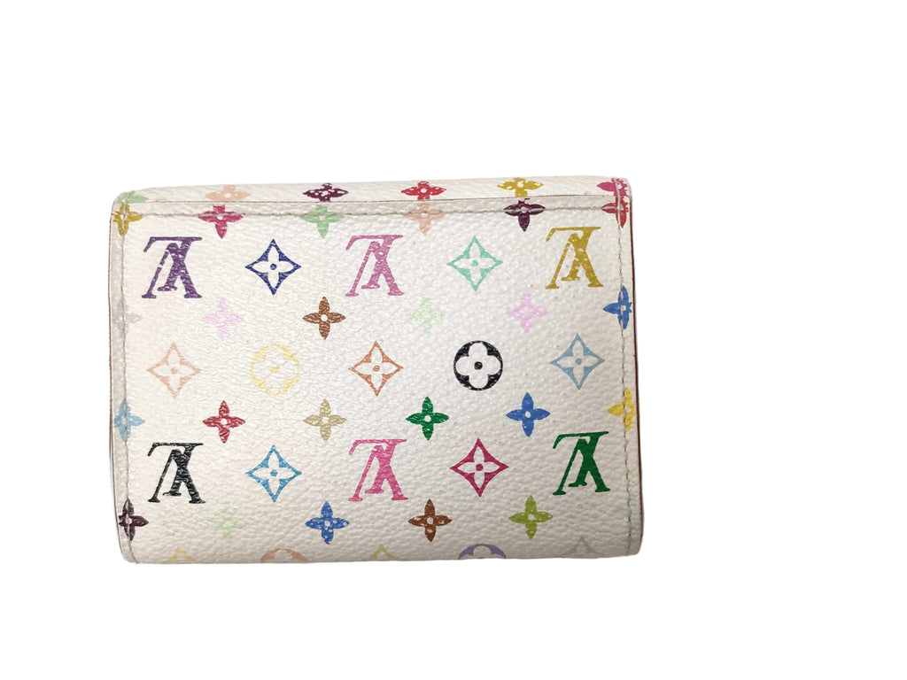 Louis Vuitton White Murakami Canvas Wallet