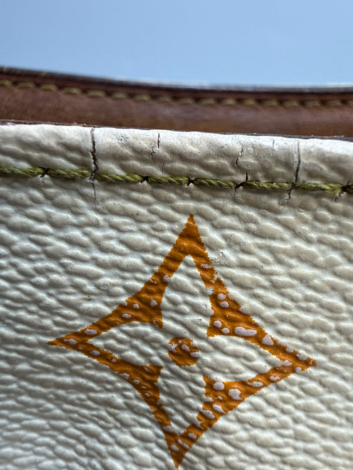 Louis Vuitton x Takashi Murakami Vintage Monogram Multicolore Hudson GM in Blanc