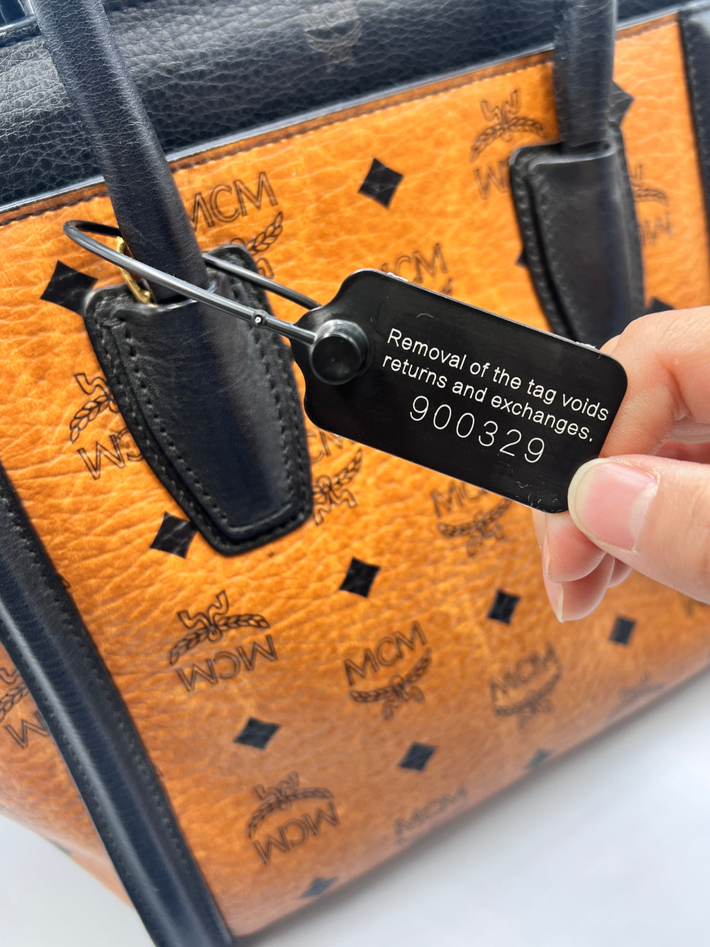 MCM Visetos Mini Tote Bag