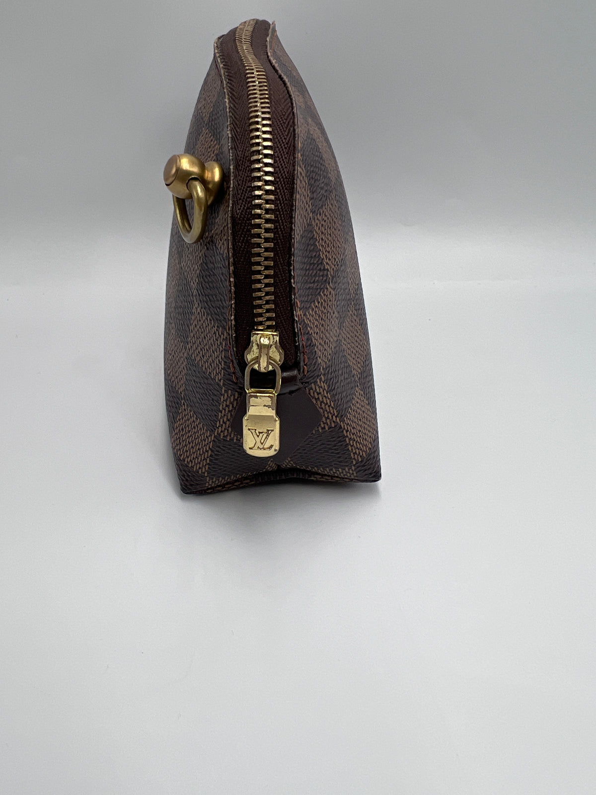 Louis Vuitton Damier Ebene Pochette Cosmetique Small Cosmetic Pouch