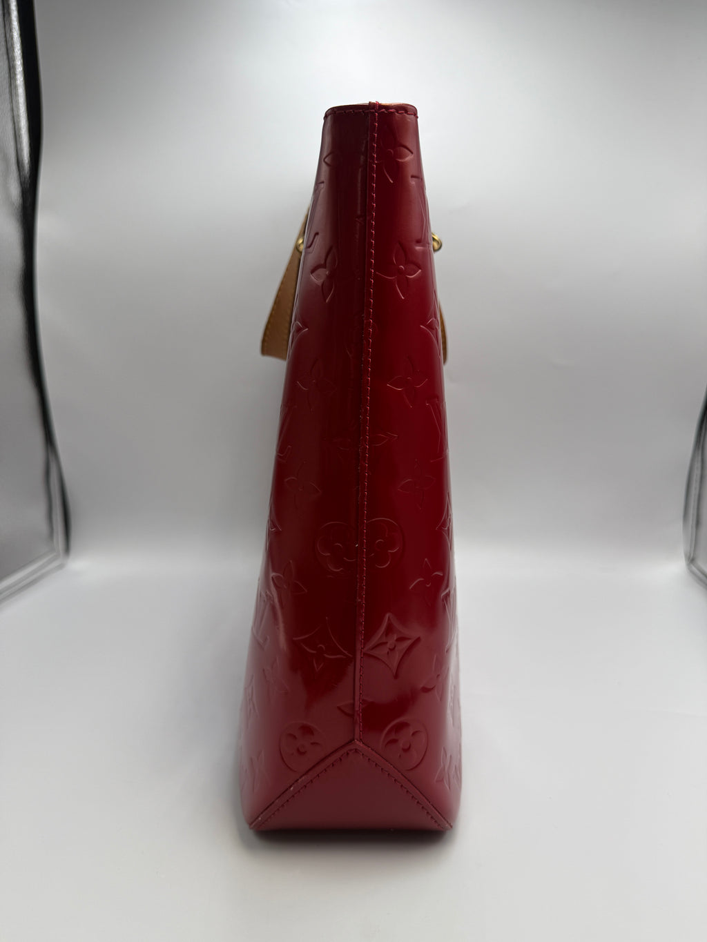 Louis Vuitton Vintage Columbus Tote in Monogram Vernis Leather (Rouge Fauviste)