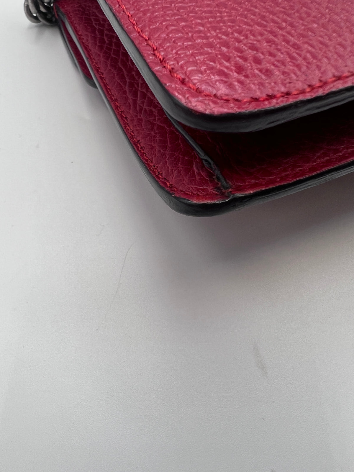 Gucci Dionysus Red Leather Small Shoulder Bag