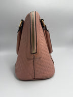 Gucci Medium Microguccissima Dome Top Handle Bag in Dusty Pink