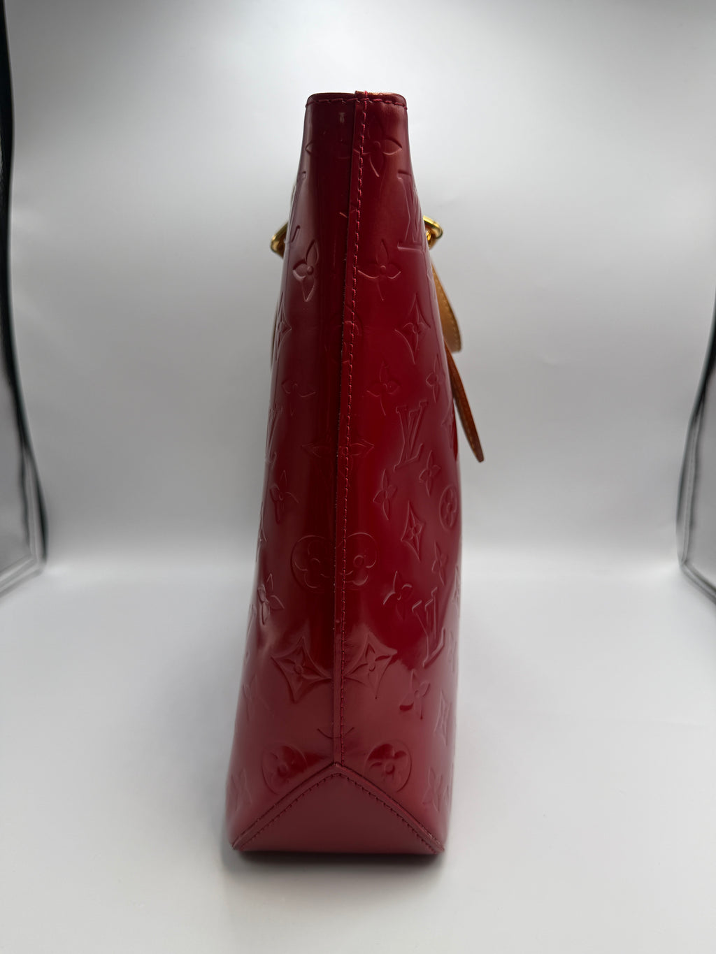 Louis Vuitton Vintage Columbus Tote in Monogram Vernis Leather (Rouge Fauviste)