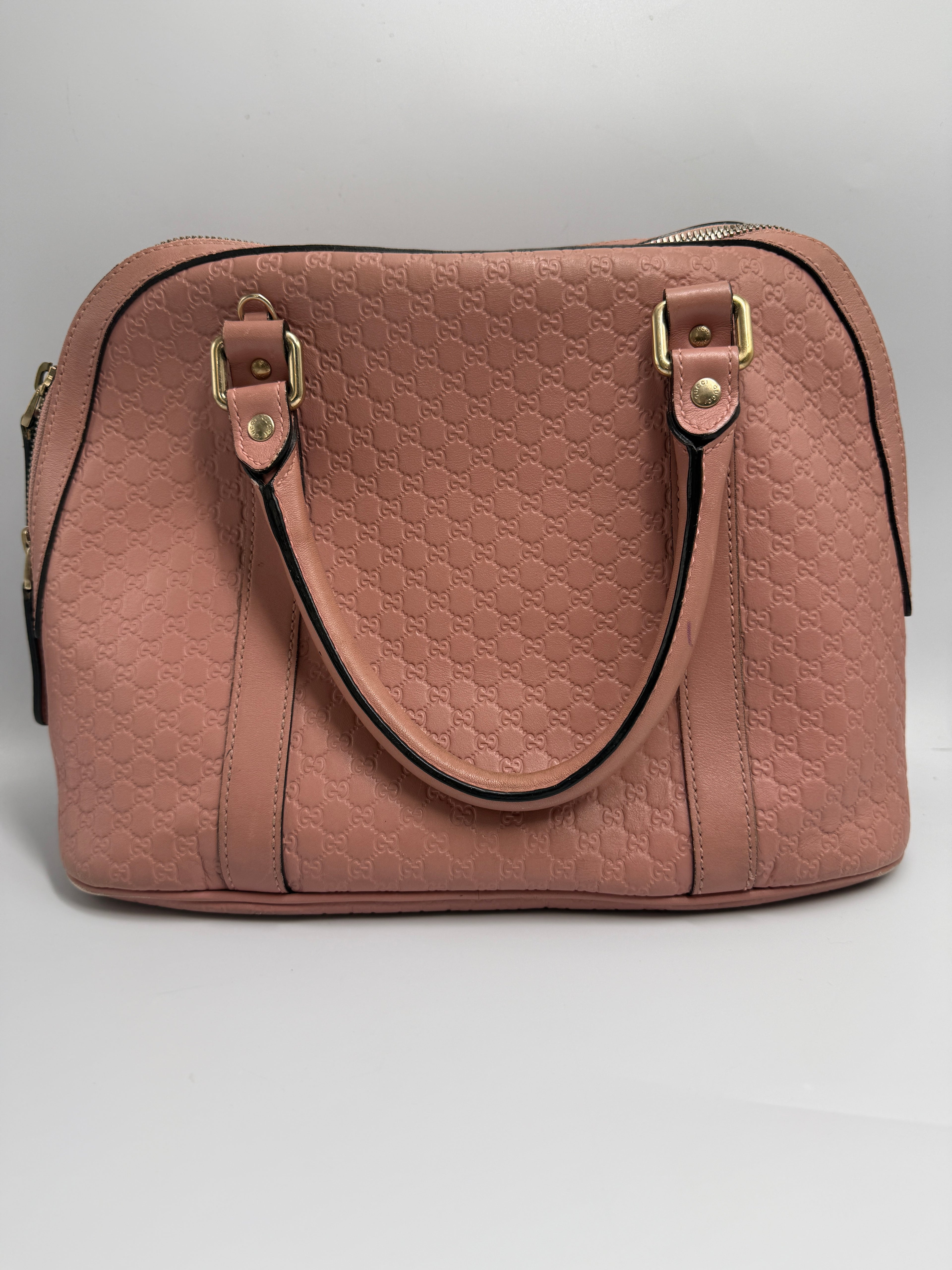 Gucci Medium Microguccissima Dome Top Handle Bag in Dusty Pink