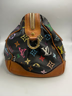 Authentic Louis Vuitton x Takashi Murakami Multicolore Courtney Bag - Black