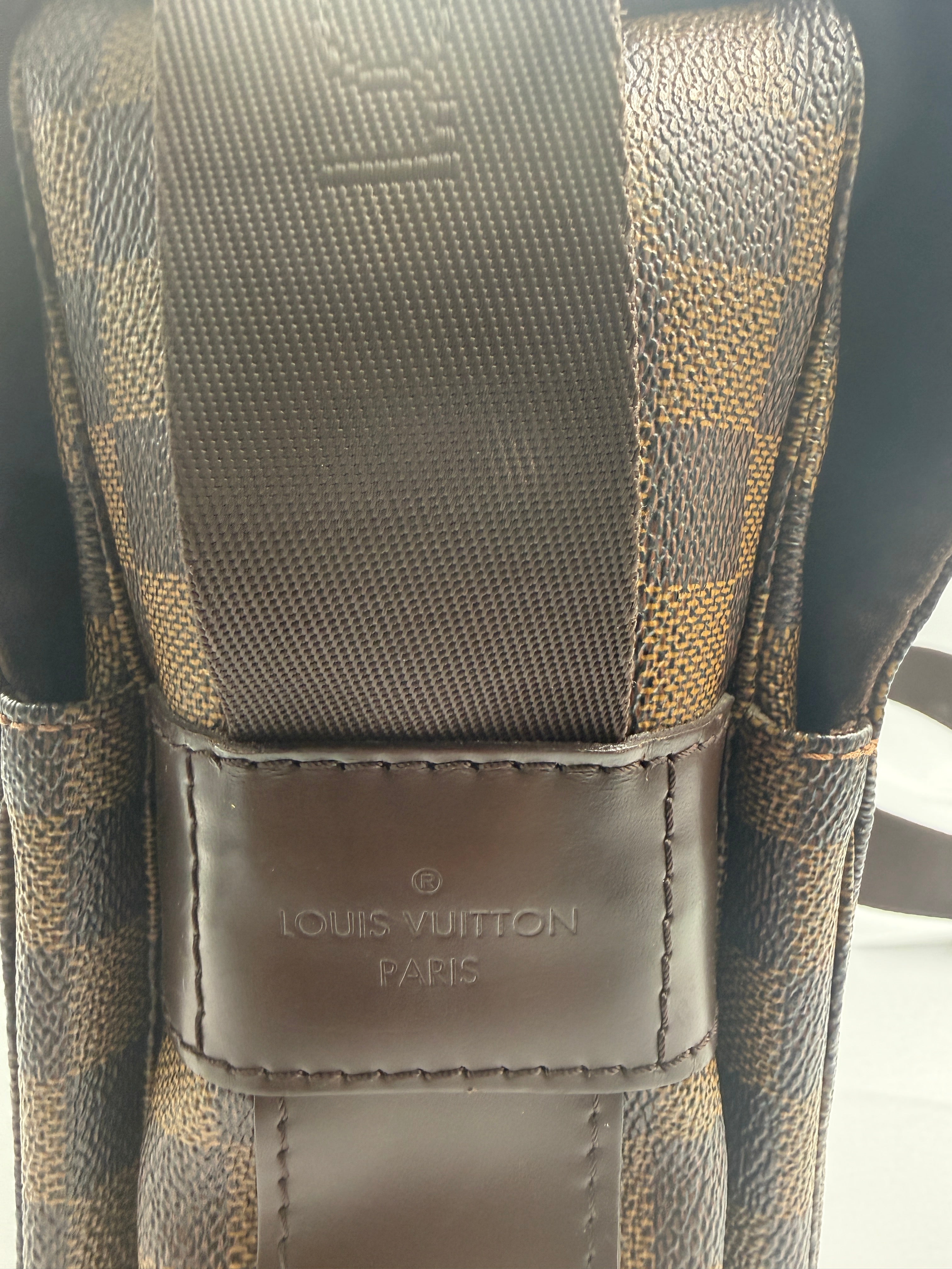 Louis Vuitton Naviglio Messenger Bag in Damier Ébène Canvas
