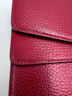 Gucci Dionysus Crystal-Embellished Medium Shoulder Bag in Red Grain Leather