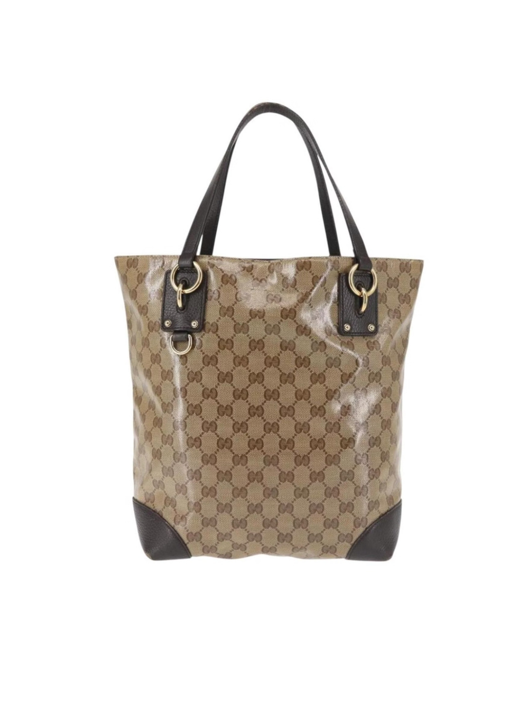 gucci-gg-crystal-canvas-medium-tote-brown-leather