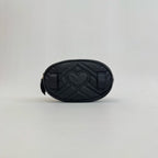Black quilted belt bag with heart design waist bag gucci 