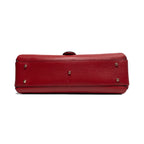 Gucci Interlocking G Medium Top Handle Shoulder Bag in Red Dollar Calfskin