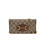 preloved authentic gucci preloved wallet on chain woc in gold hardware and gg canvas for sale in very good condition 