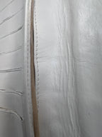 Chanel Icon Embossed White Lambskin Flap Long Wallet