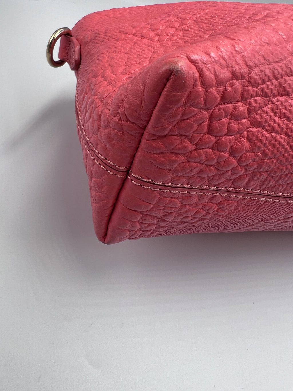 Burberry Grained Leather Logo Plaque Shoulder Bag
