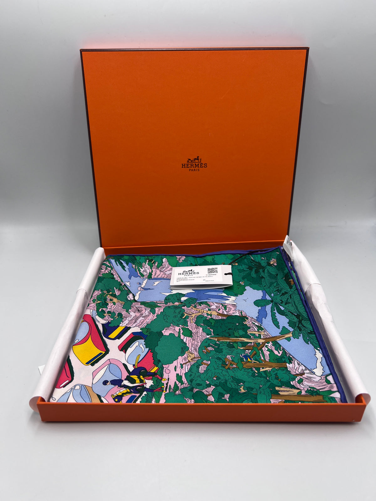 Hermès Hermès on the Beach Silk Scarf Carré 90