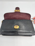 Coach Black Leather tabby 26 shoulder bag