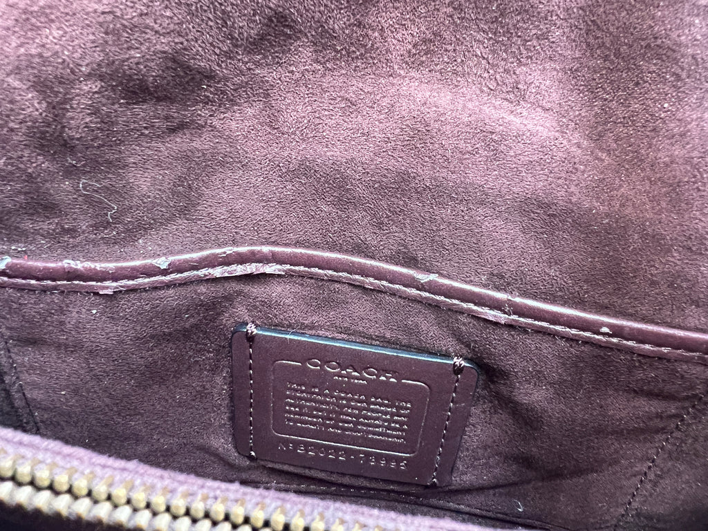Coach Black Leather tabby 26 shoulder bag